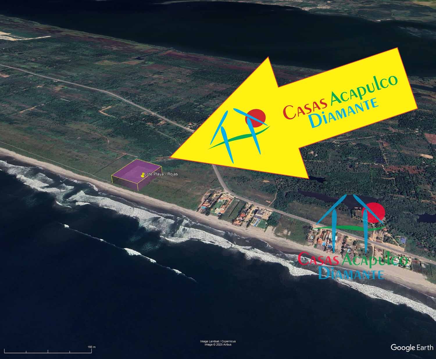 Terreno Playa Encantada Lote de playa Rojas - Vista aérea 7